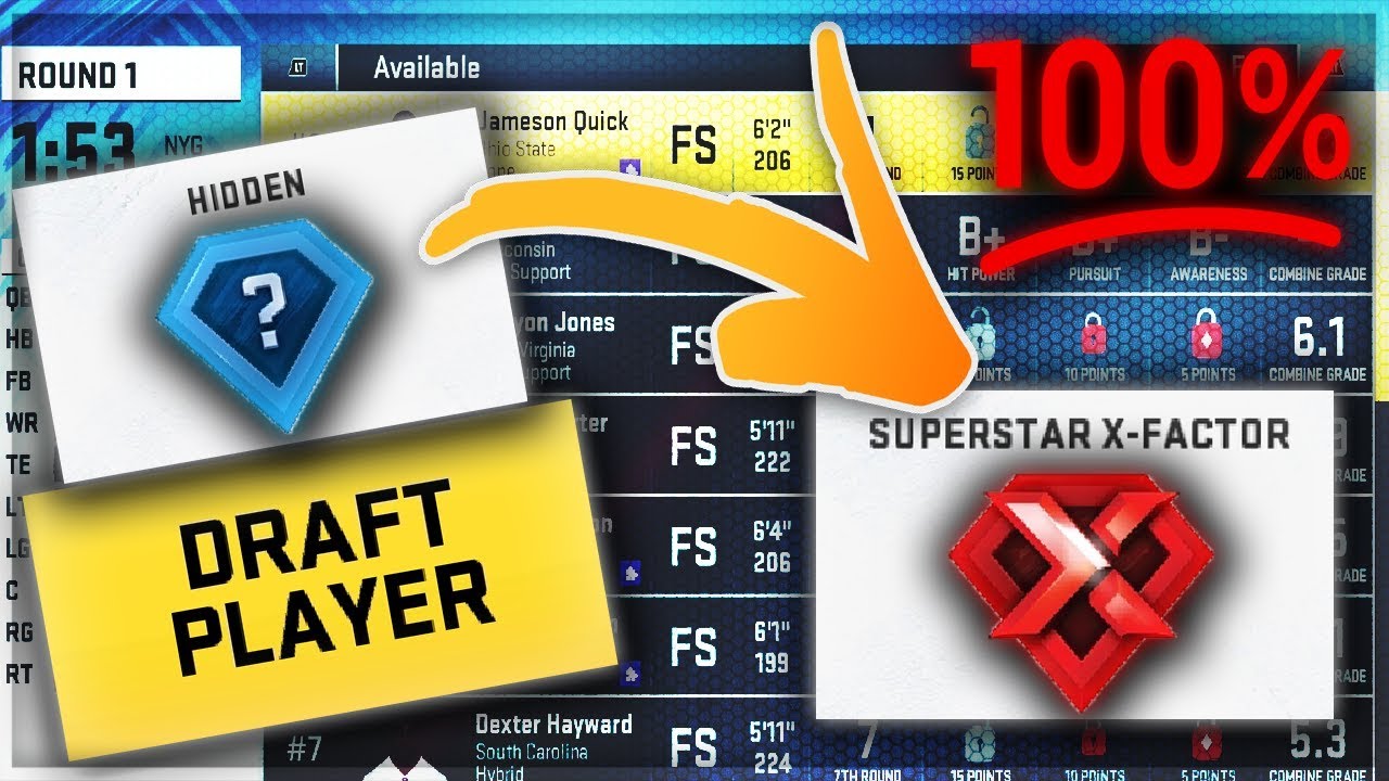 How To Draft Superstar X Factors In Madden 20 Franchise || Madden 20 Tips