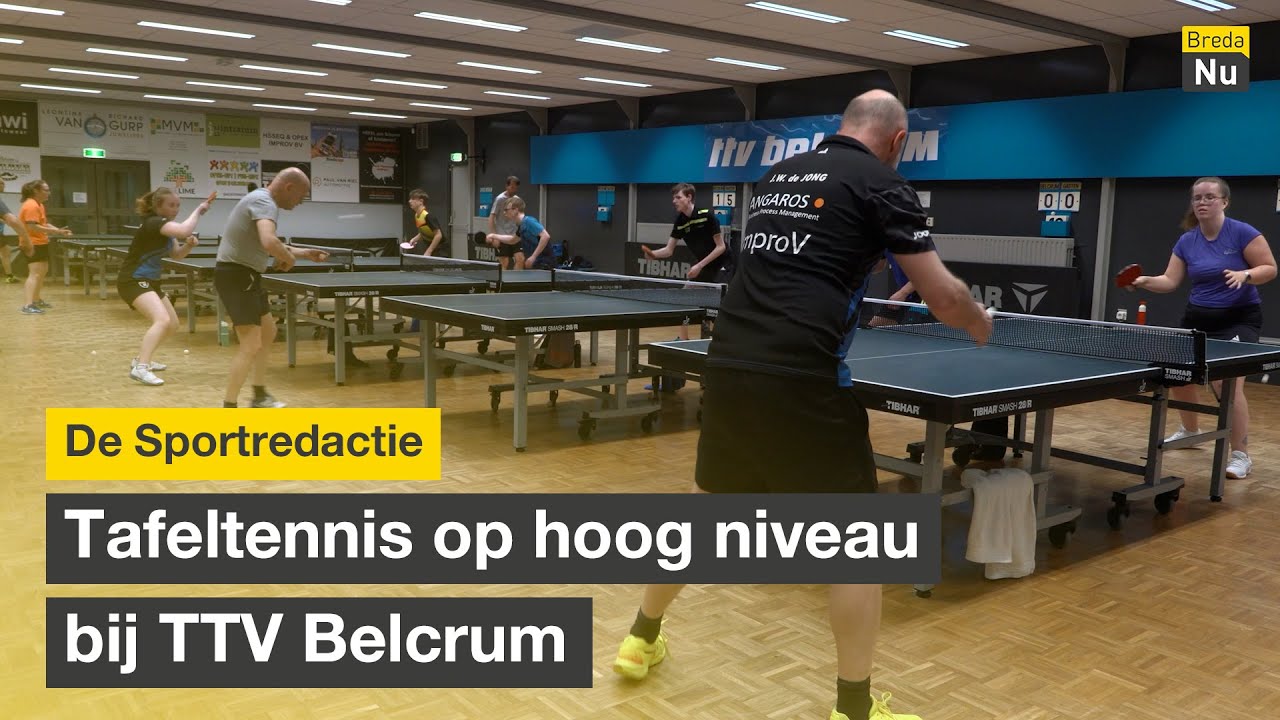 Tafeltennis op hoog niveau bij TTV Belcrum | De Sportredactie