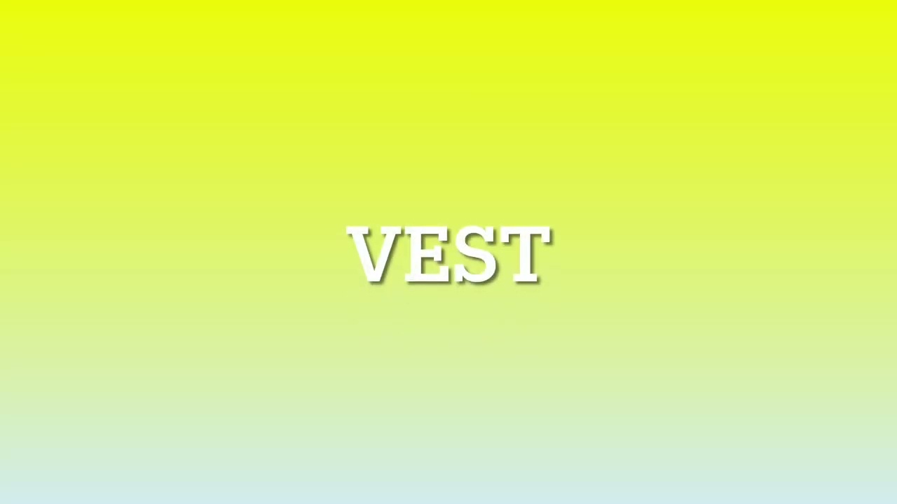 Vest Pronunciation | Native English Speaker | United States of America