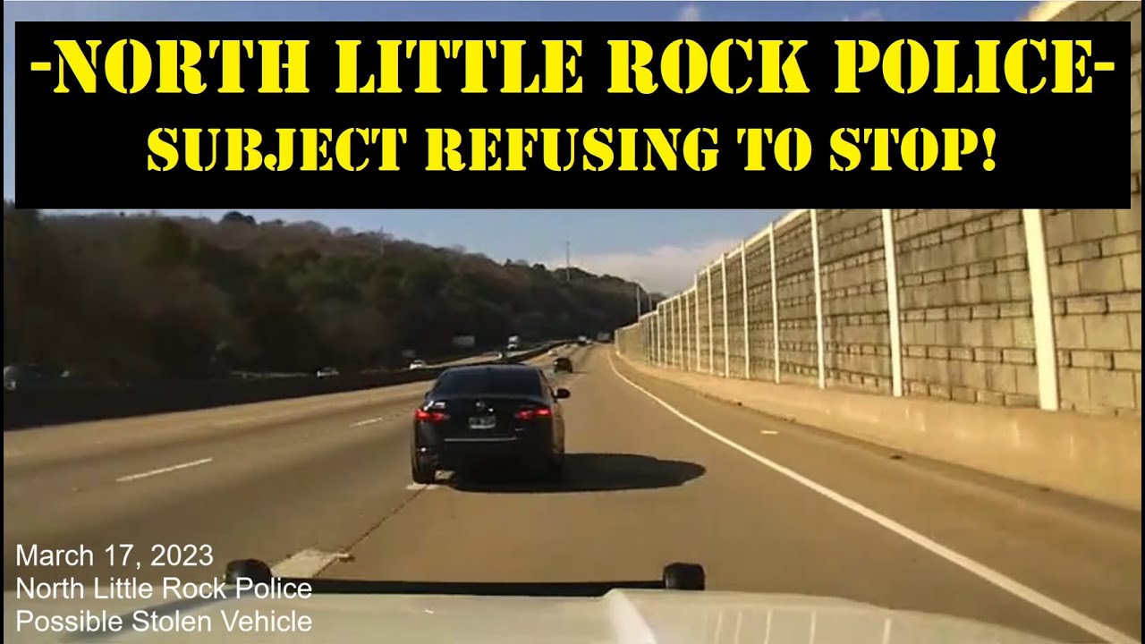 North Little Rock Police high speed pursuit to Baptist Hospital  - possible STOLEN NISSAN ALTIMA