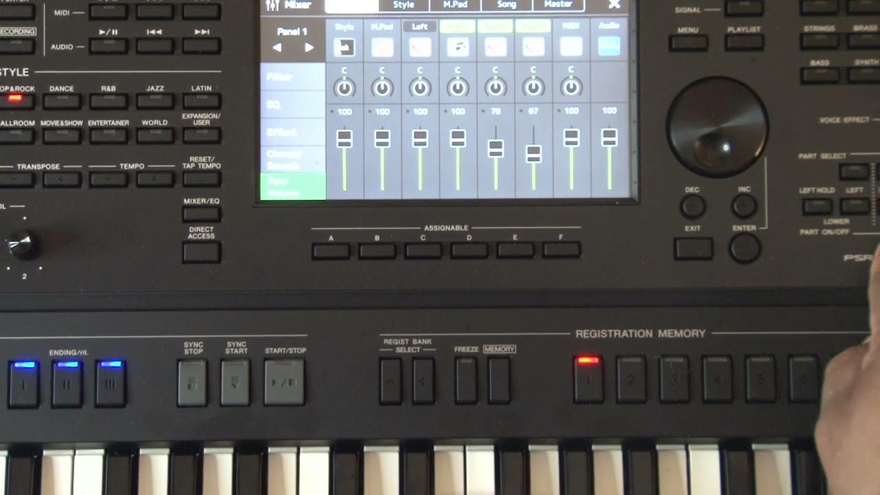 Como modificar sonidos de adoracion en la yamaha psr sx700 parte 2