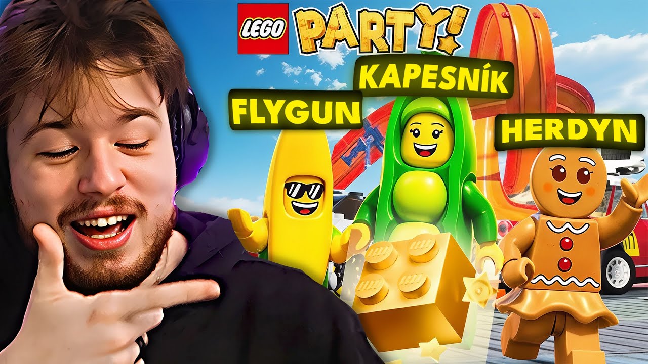 LEGO PARTY s Herdynem, FlyGunem a Kapesníkem