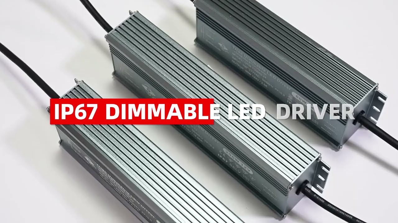 Outdoor dimmable LED driver, IP67 waterproof rating, suitable for outdoor lighting. #leddriver