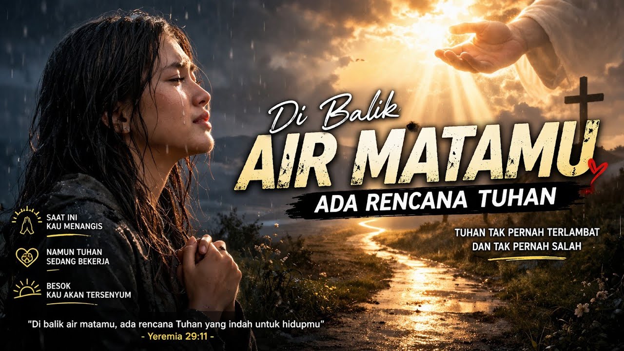 LAGU ROHANI TERBARU 🎹 DI BALIK AIR MATAMU ADA RENCANA TUHAN 🎤