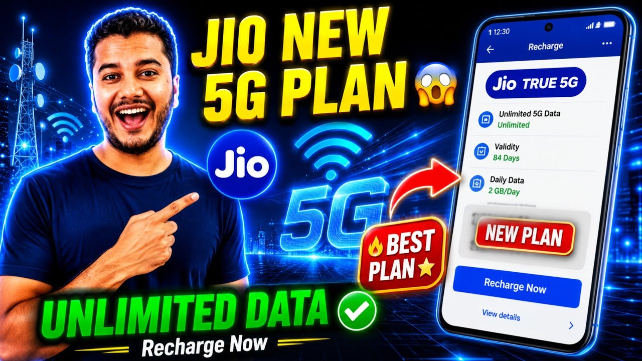 Jio New Unlimited 5G Data Plan 2026 🔥 | New Jio Unlimited 5G Recharge Plan | Full Details in Hindi