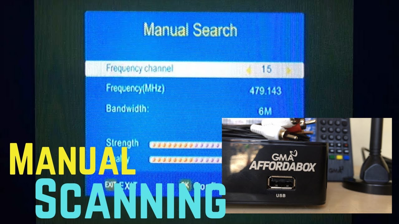 GMA Affordabox Manual scanning at konting tips sa pagsagap