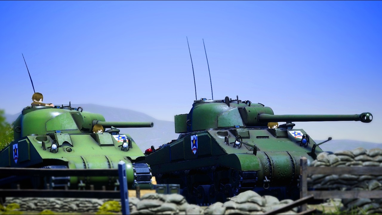 Saunders VS St.Gloriana 40 PLAYER Match! #3 | Girls und Panzer: Real Sensha-Do!