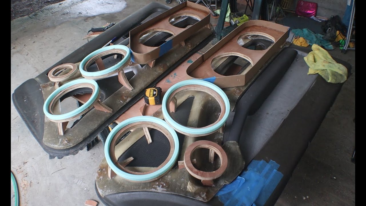 building fiberglass speaker door panels / pods p1