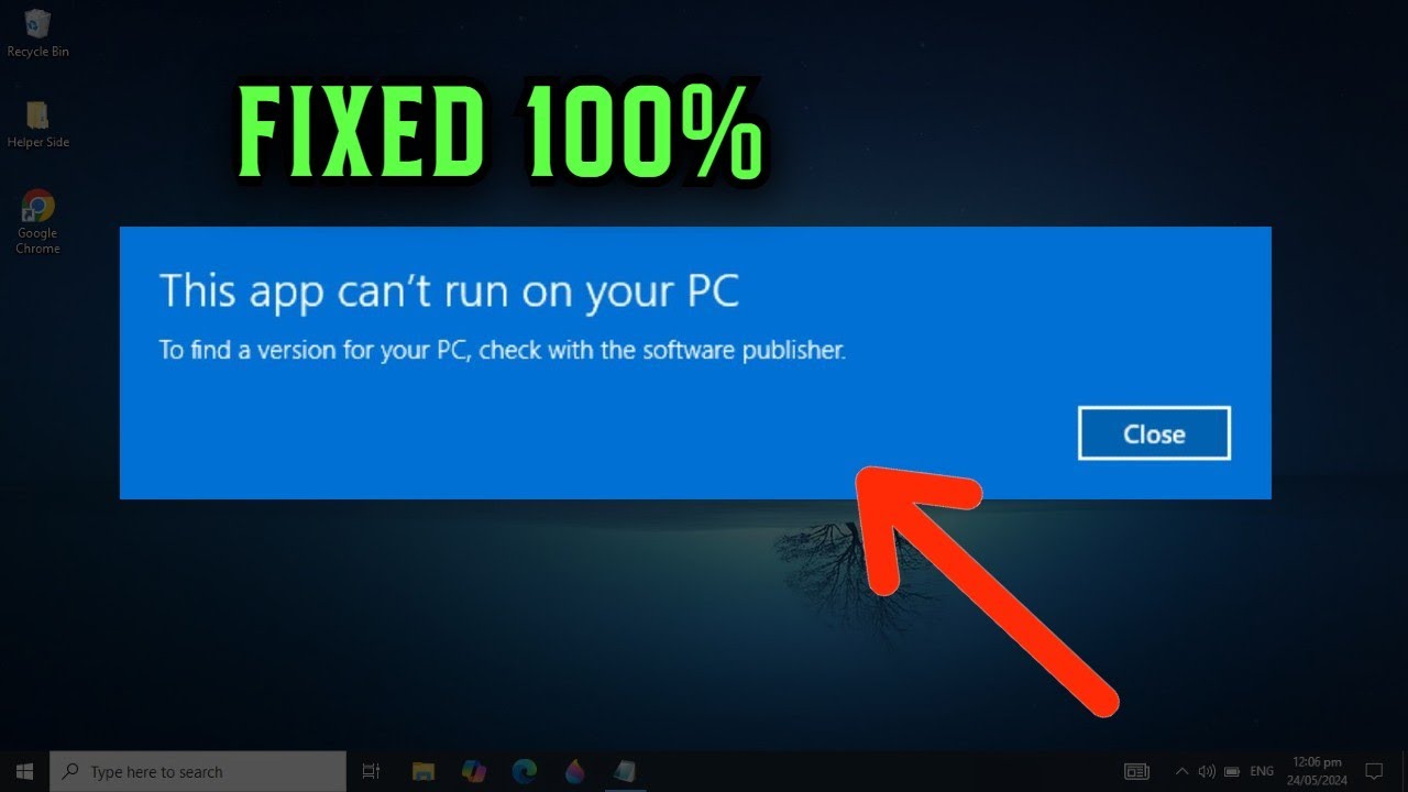 🔧 Это приложение не может работать на вашем ПК в Windows 10 и 11 (4 простых способа решения)
