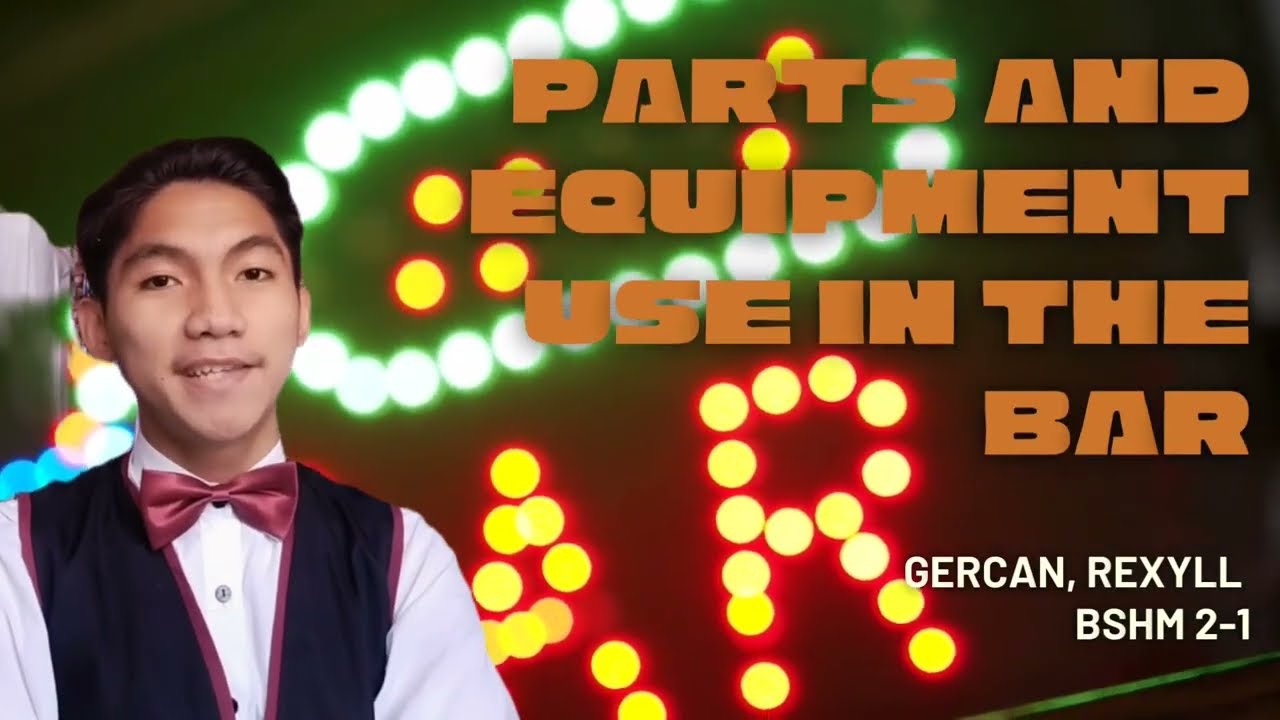 Parts & Equipment use in the Bar