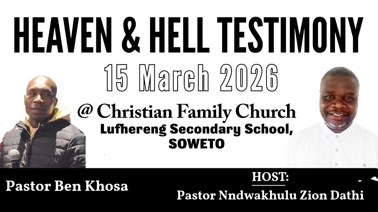 15.03.2026 Sunday service @Lufhereng secondary school (Soweto) Testimony by Pastor Ben Khosa