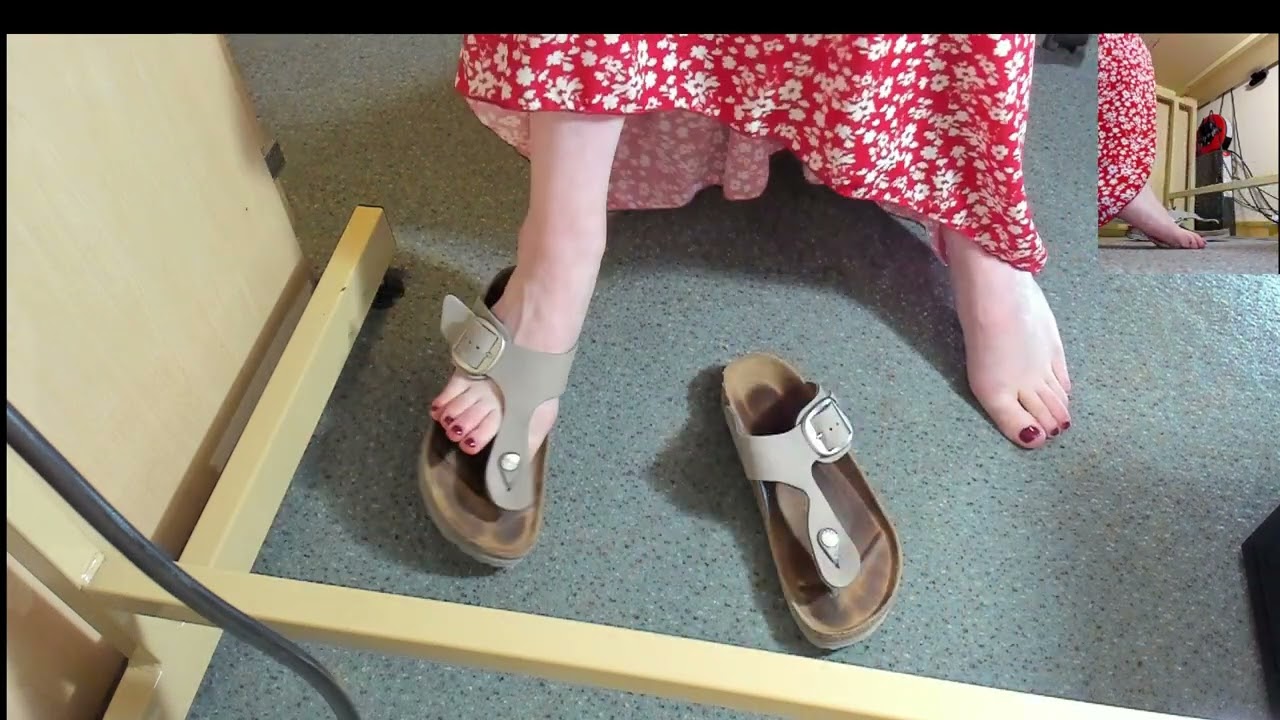 Birkenstocks at Desk