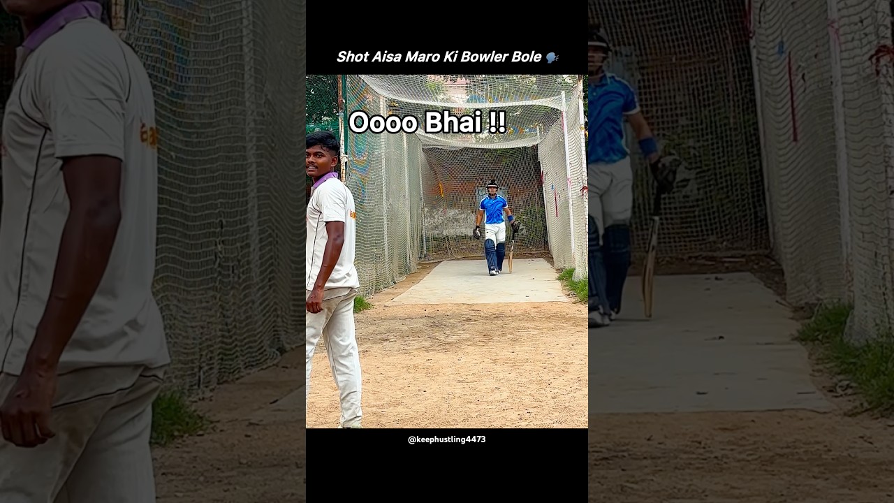 What A Shot 🏏⚡️ #cricketreels #cricket #netpractice #leftarmspinner #cricketshorts #batsman
