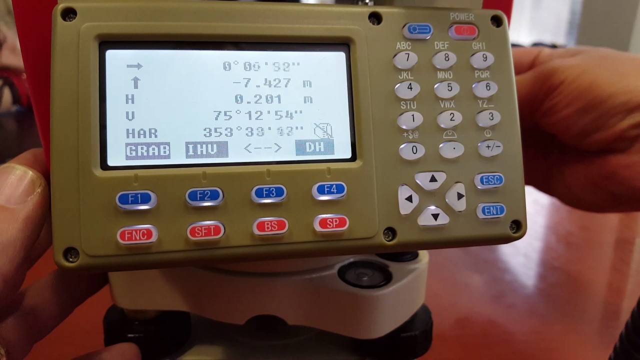 Replanteo de puntos con la estacion Kolida KTS 440