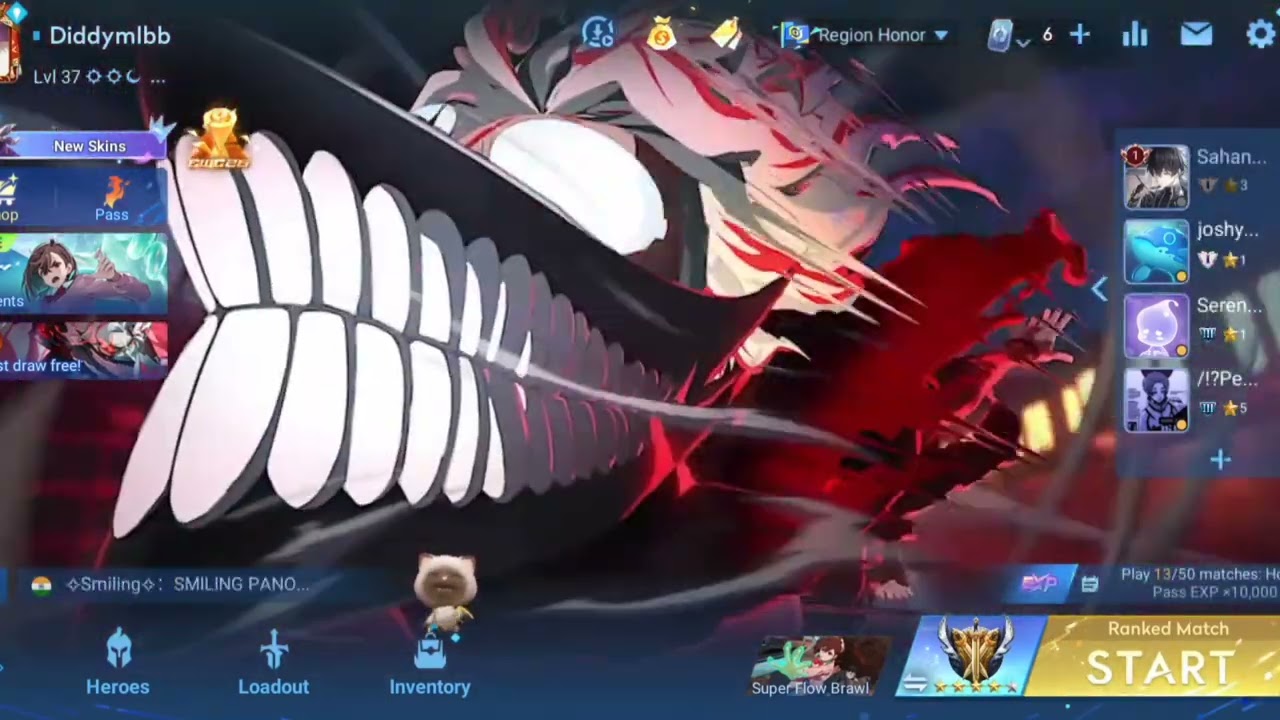 Hok new lobby animation 🥶🔥 #hok #dandadan #game #moba #fyp 