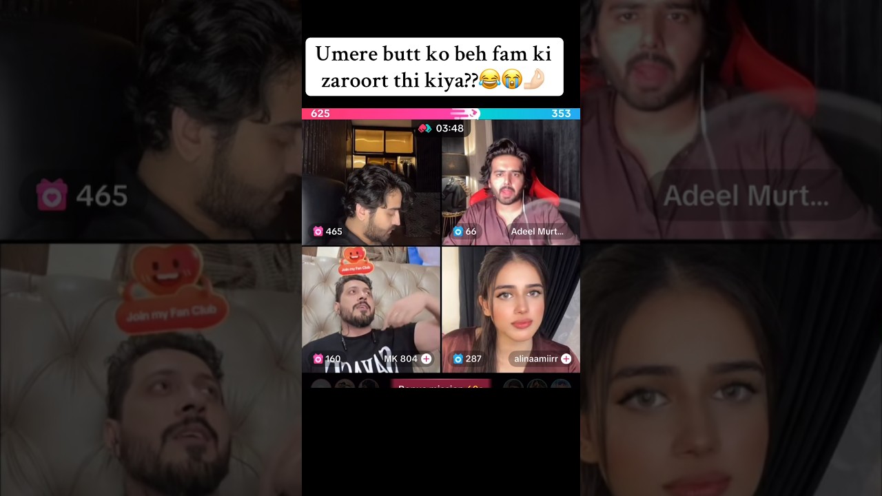 Umer Butt And Alina Live on Tiktok Together 🥰🥰#alina #umer #tiktoklive