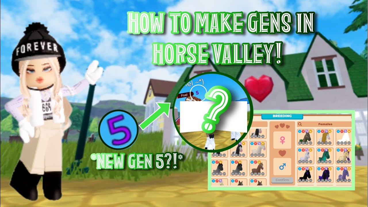 💚 HOW TO MAKE GENS IN HORSE VALLEY! 🐴 *NEW HORSE?* || #roblox #horsevalley || alextheequestrian