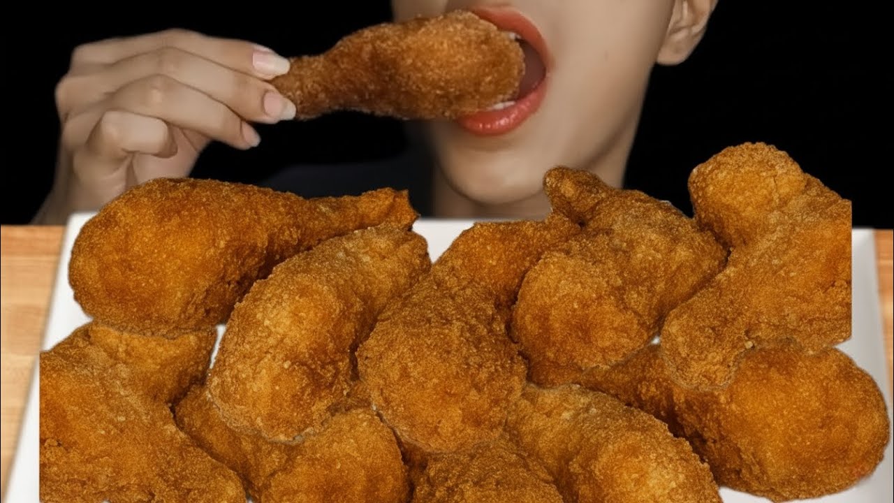 ASMR EATING CRISPY FRIED CHICKEN MUKBANG | EATING SHOW | MUKBANG COCO #foryou 