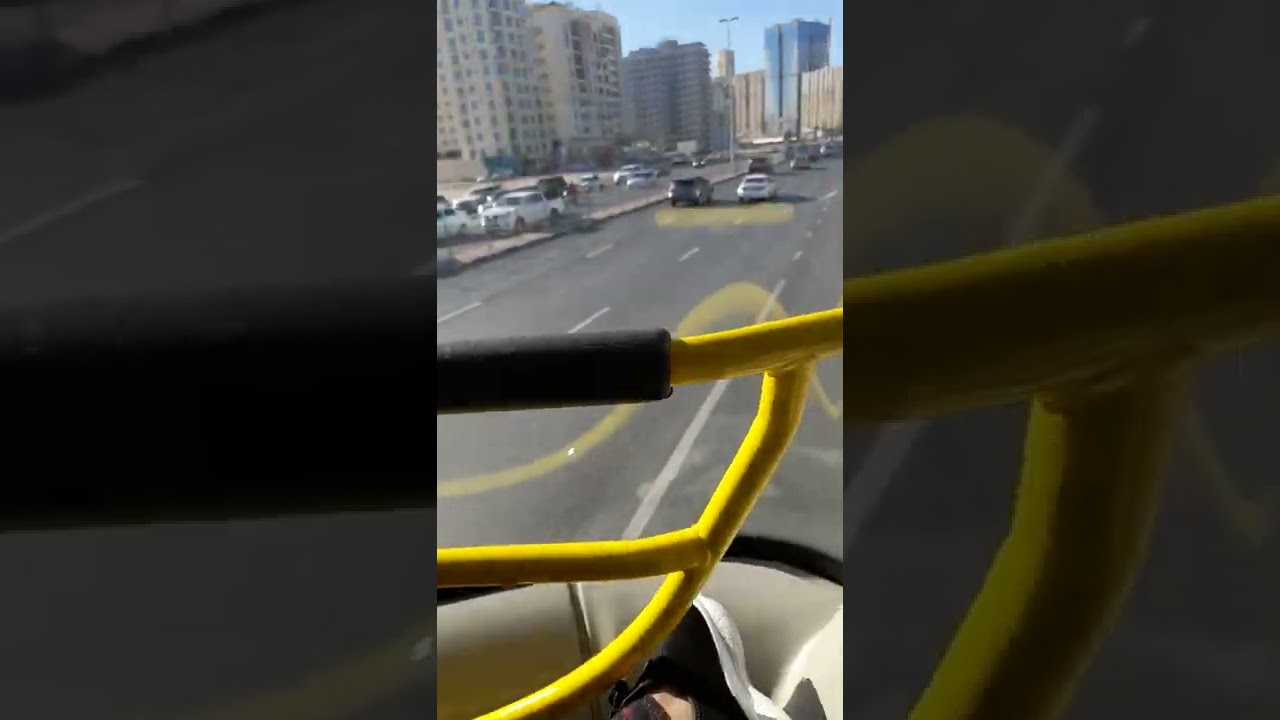 SYED ETEMAD UDDIN ADVOCATE EXPLORING DUBAI IN CITY BUS