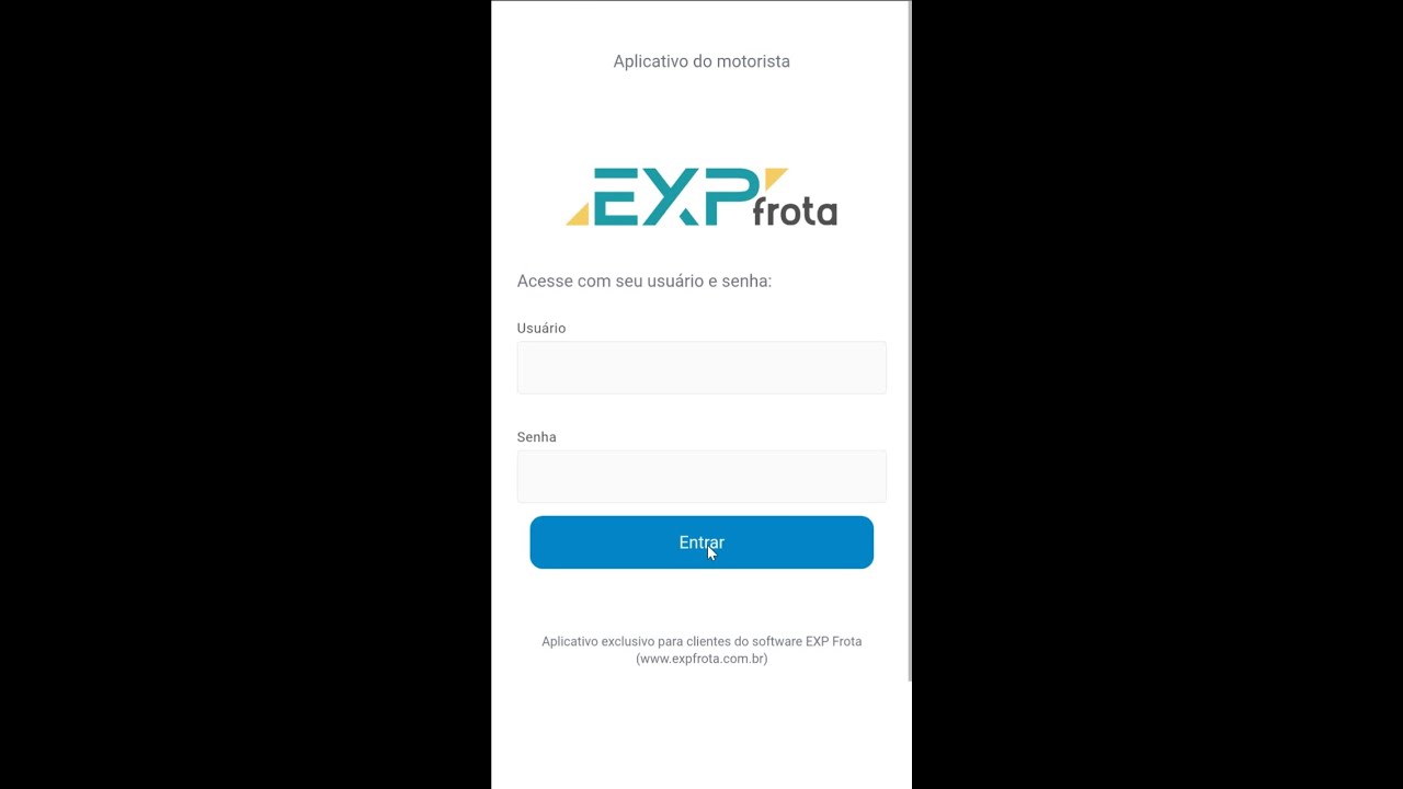 EXP Frota - Aplicativo do motorista