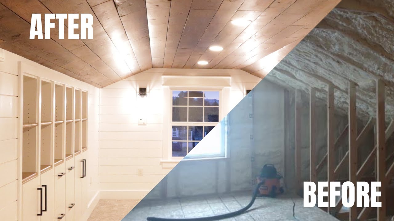 Charming Attic Transformation//Instructional Time-lapse conversion