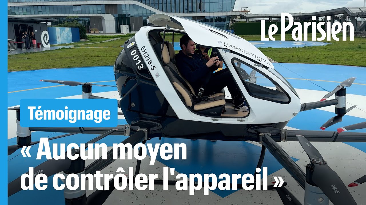 On est monté à bord du taxi-drone chinois testé par IShowSpeed