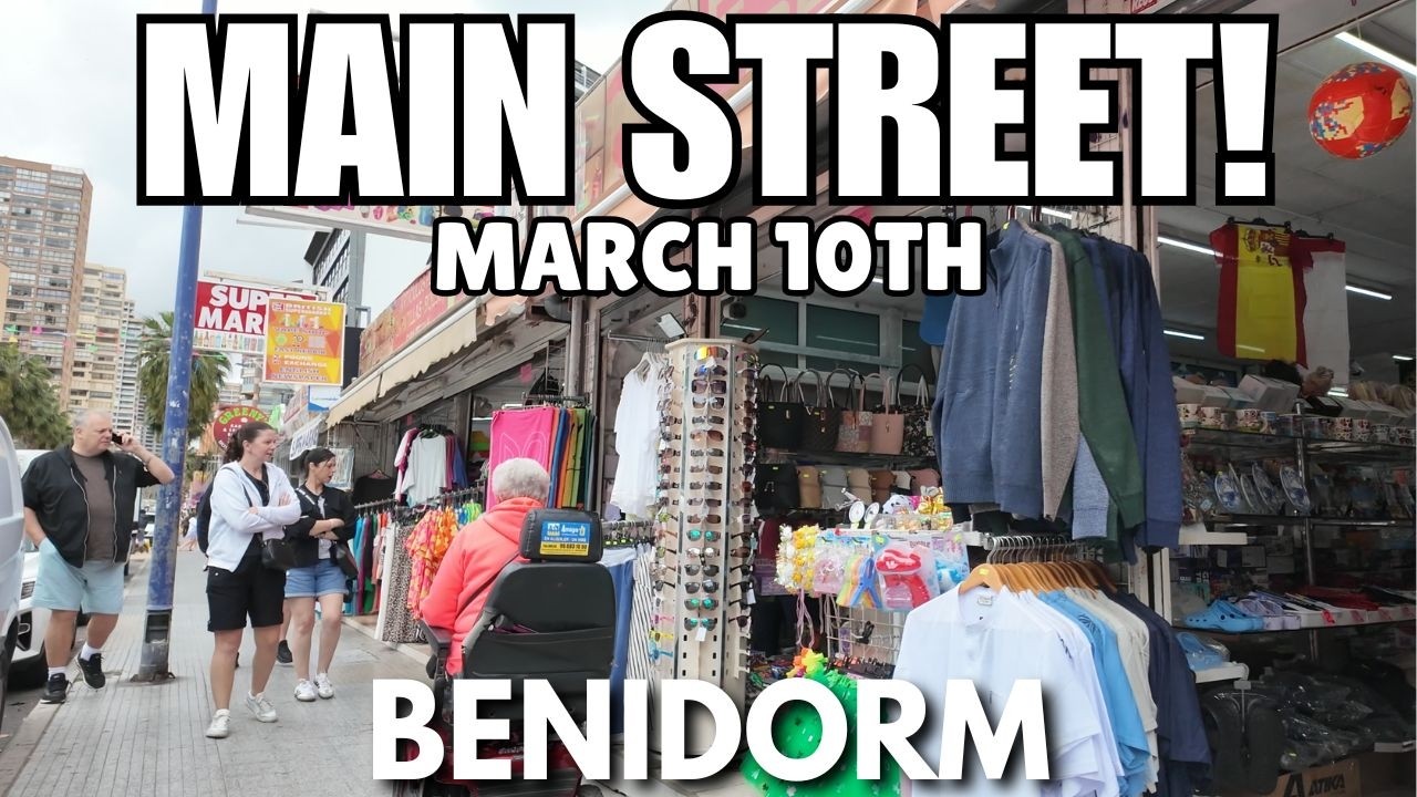 Benidorm: CLOUDY & COLD Weather Today! ☁️ The Strip & Main Street!