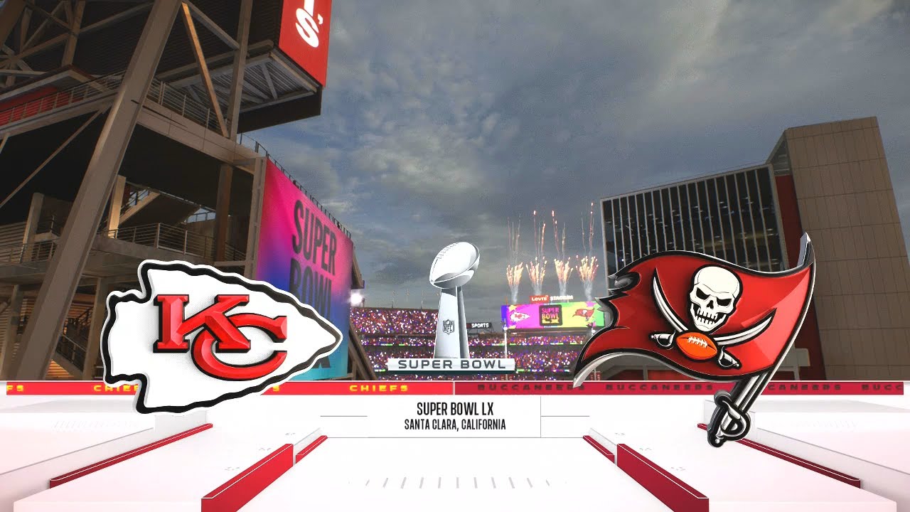 Madden NFL 26 - Kansas City Chiefs Vs Tampa Bay Buccaneers PS5 Simulation SuperBowl LV Full Gameplay