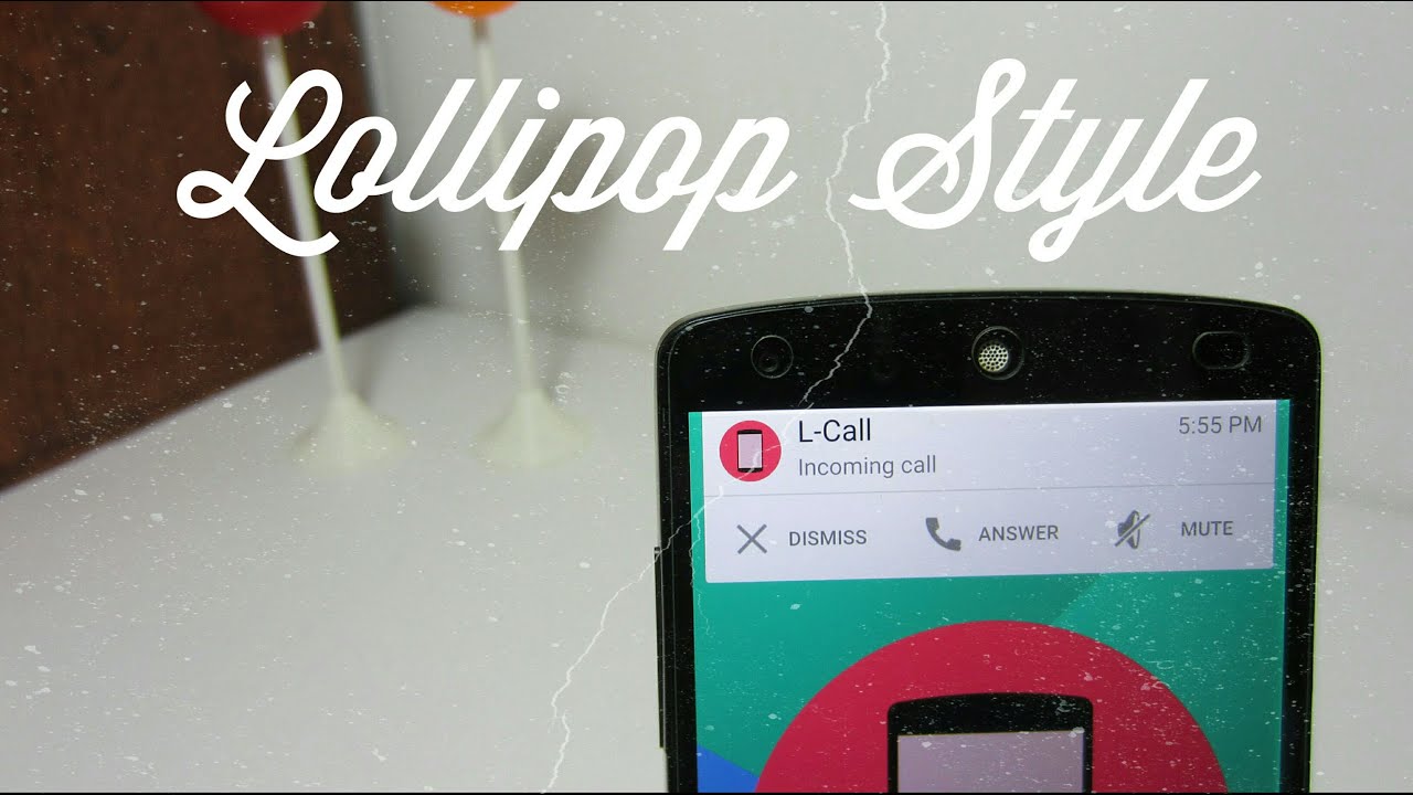 Lollipop Style Incoming Call Banner