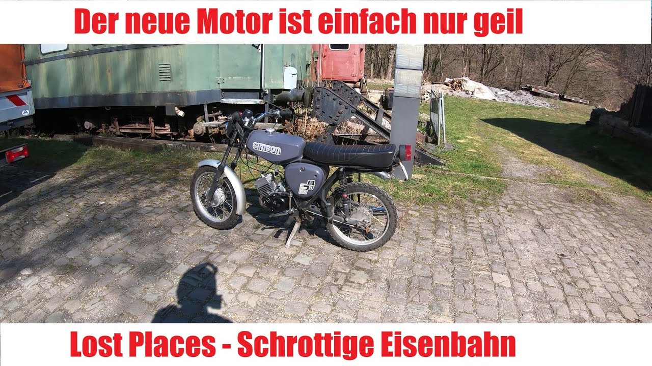 Neuer 5Gang Motor einfach geil | Lost Places Schrotteisenbahn | Simson S51 | Vlog