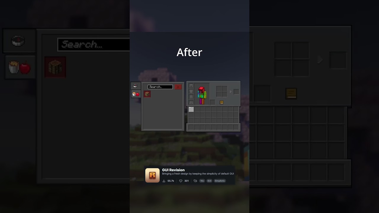 GUI Revision | Minecraft Resource Pack