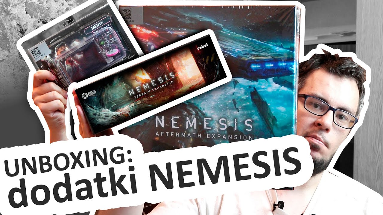 Unboxing dodatków do gry NEMESIS: Aftermath, Terrain Expansion, Medic
