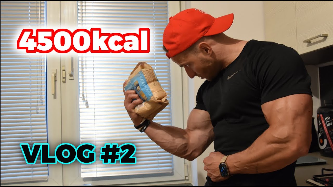 VLOG #2 / 4500kcal! Co jem na masie?