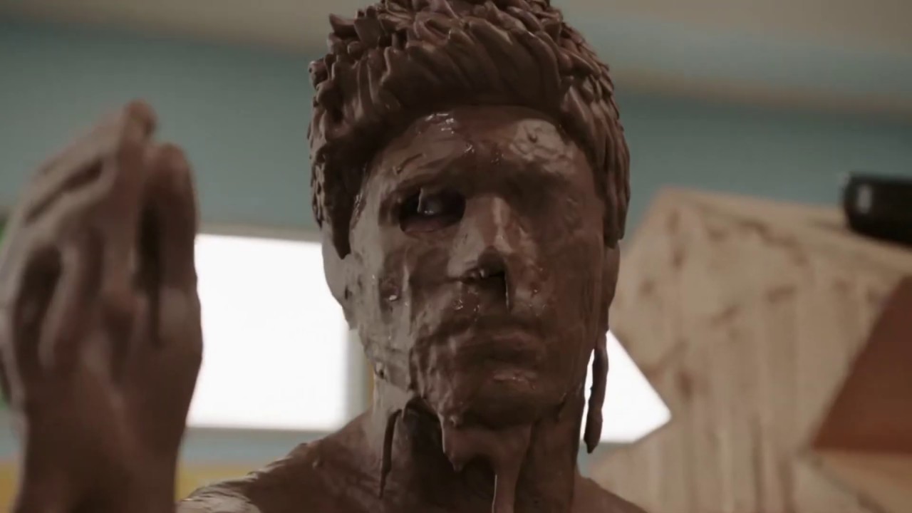 Doused in chocolate