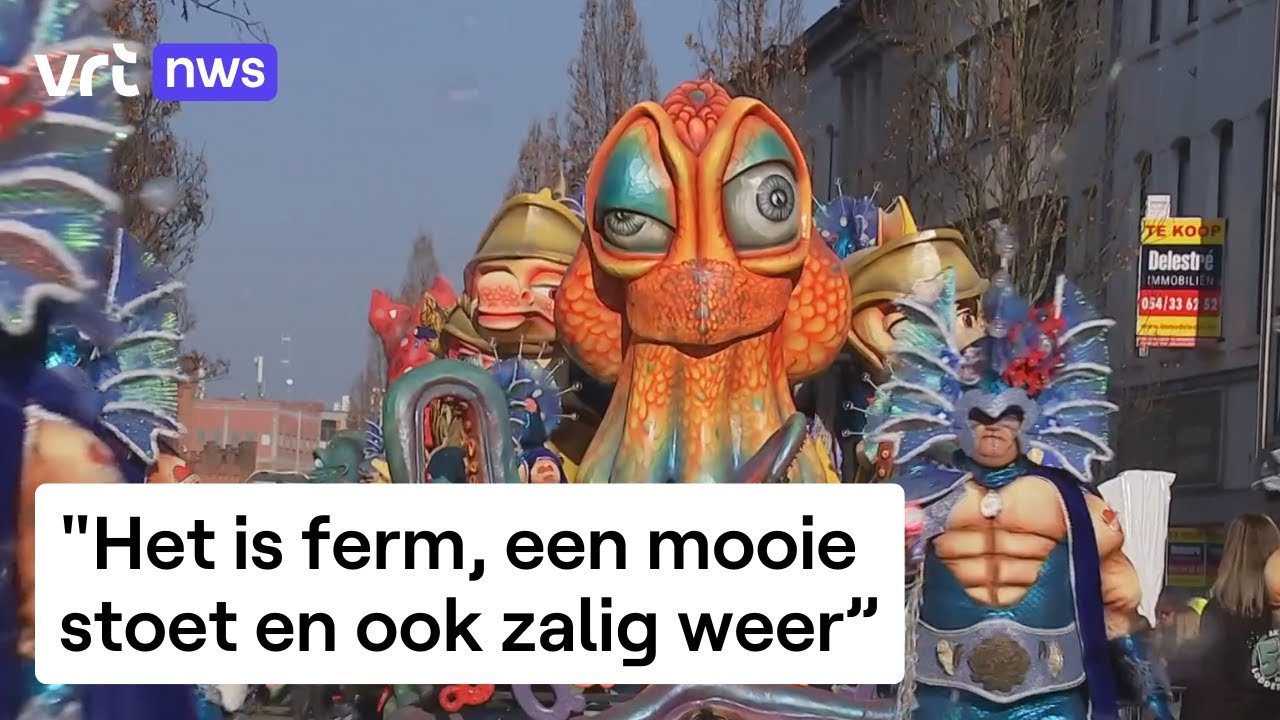 Zonovergoten zondagsstoet lokt recordaantal bezoekers naar Aalst Carnaval