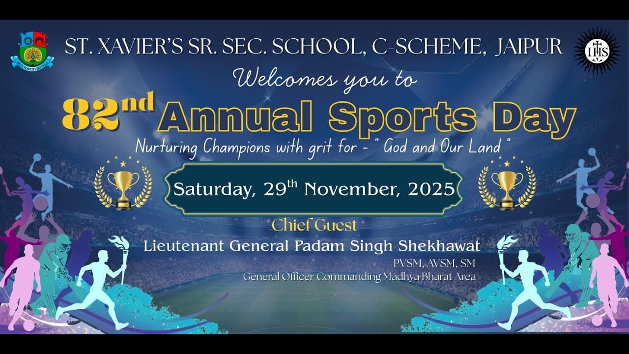 82nd ANNUAL SPORTS DAY , St. Xavier's School, C-Scheme, Jaipur 2025