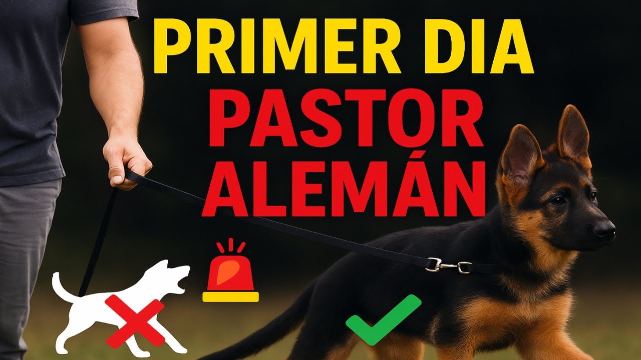 Primer día de entrenamiento para un cachorro Pastor Alemán: evita futuros problemas