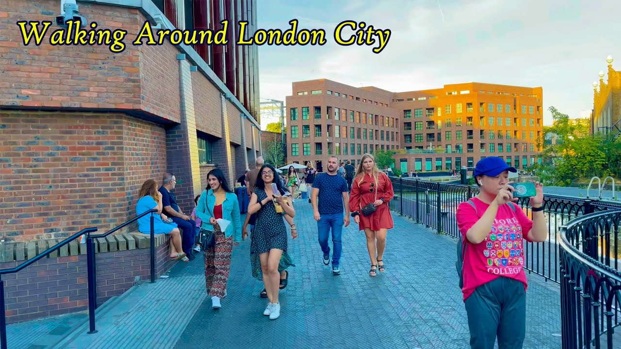 Walking around the city of London | Candem market walk | London street walk