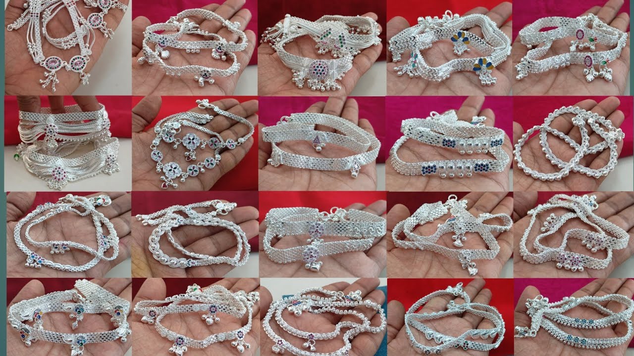 Latest pure silver anklets designs 2026 with weight & price || शुद्ध चांदी की नई पायल की डिजाइन 😍😍😍