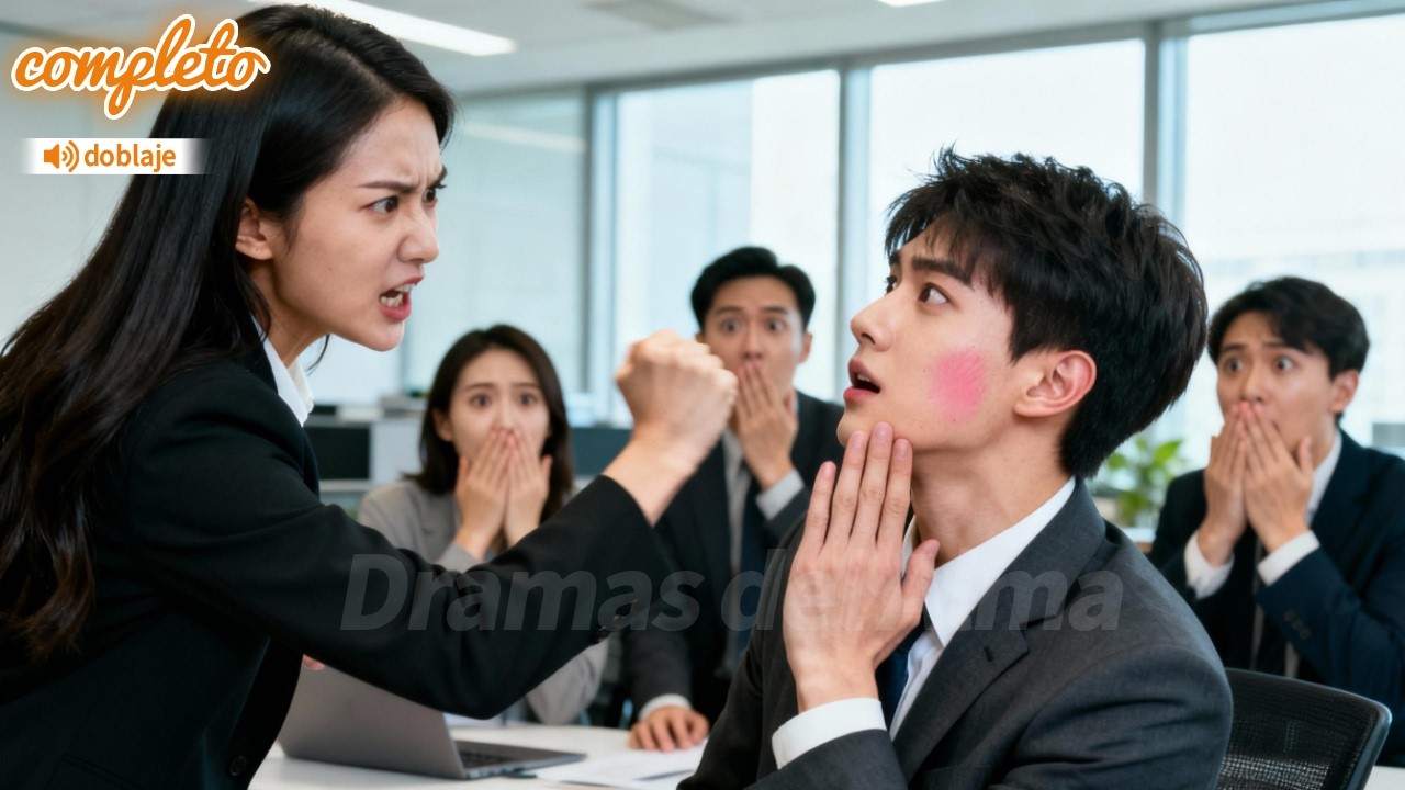 Cada vez que la chica ve al CEO, le da una bofetada, pero él se enamora del dolor y de ella.