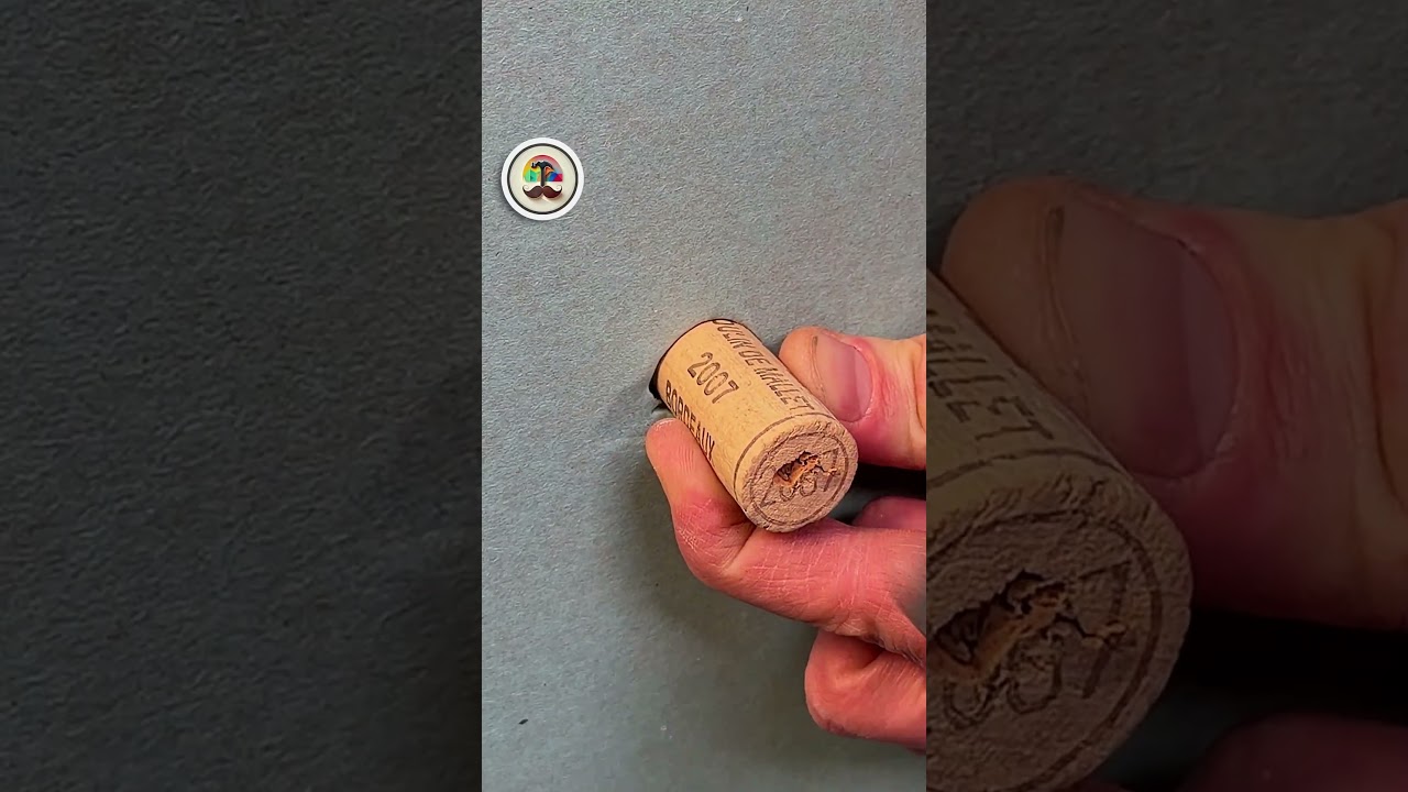 Wine Cork Works! Drywall Repair Without Tools!
