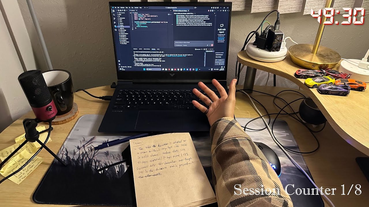 Study with me live pomodoro (50/10) | 8 hours | Rain sounds 🌧️ | SUPER REVISION DAY!