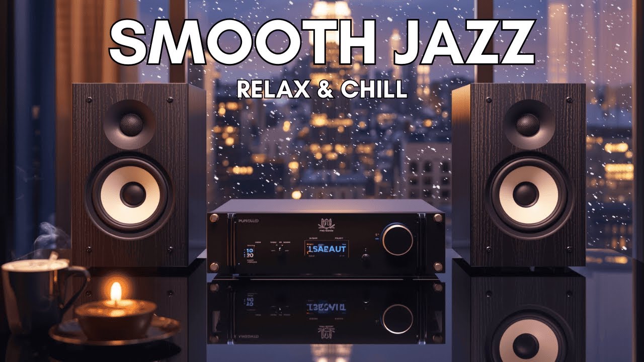 Snowy Skyline Coffee Jazz ☕❄️ Smooth Jazz & Soul R&B for Deep Focus, Study & Night Chill