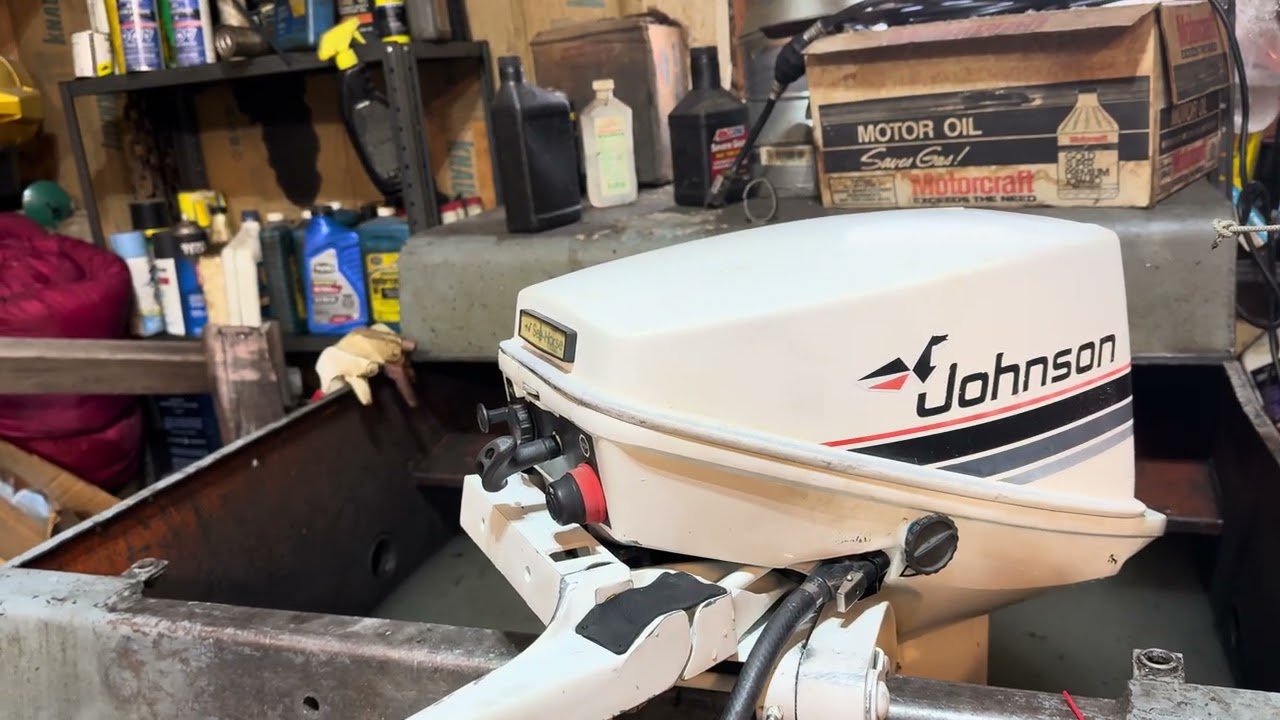 1985 Johnson 15hp outboard tank test 