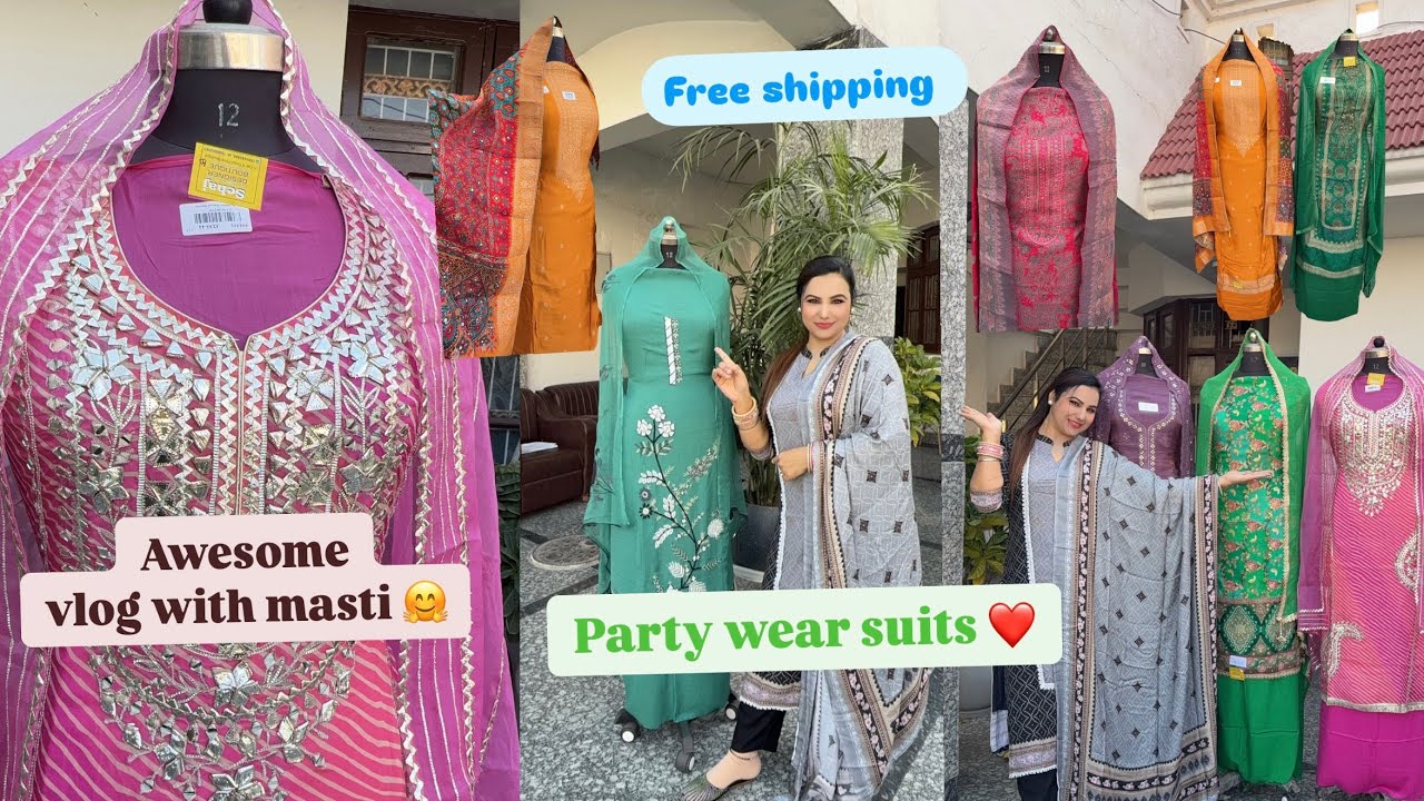 Party wear suits vlog 😍 || who says suits are boring? || style your self with our party wear suits 🤗
