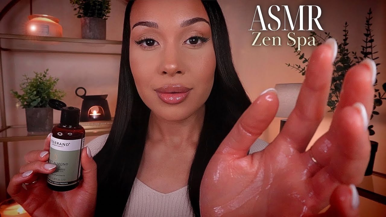 ASMR Zen Spa Night Ritual | Cozy Skincare, Body Massage, Scalp & Hair Care