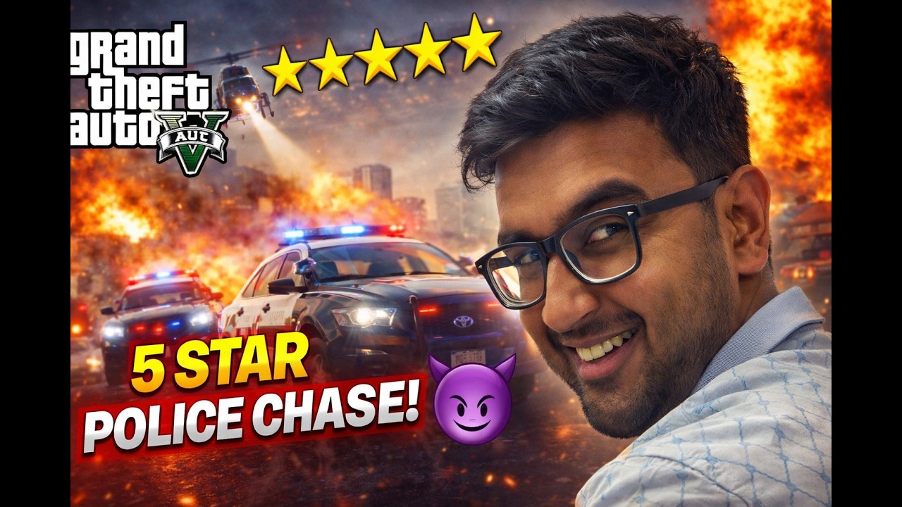 GTAV Live || Безумная погоня с полицией на 5 звезд в GTA 5! 😈 | Эпическая попытка побега
