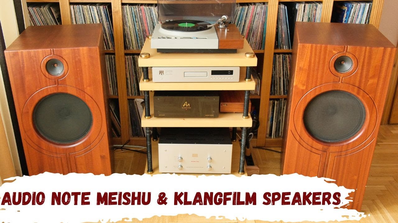 Audio Note Meishu Amp. & Klangfilm KL405 Speakers. #audionote #klangfilm #hifi #audiofile #stereo