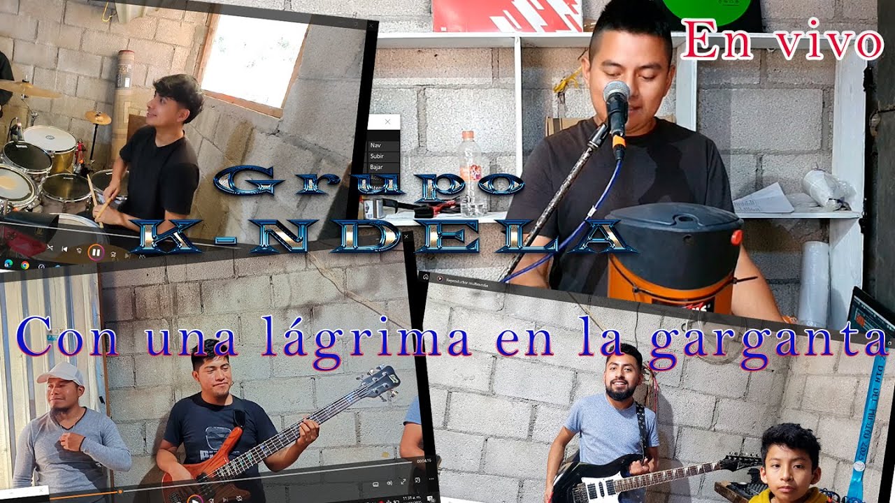Con una lágrima en la garganta - Éxito del grupo Miramar - Grupo k-NDELA En vivo