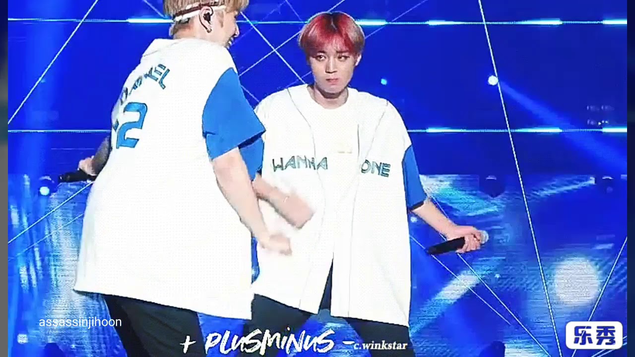 Jihoon judging Wanna one members